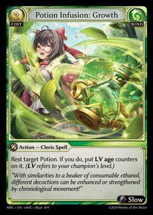 Potion Infusion: Growth &mdash; Grand Archive, Mercurial Heart #148, Non-foil, English &mdash; фото товару