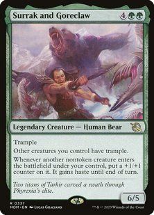 Surrak and Goreclaw &mdash; Magic: The Gathering, March of the Machine #337, Non-foil, English &mdash; фото товару