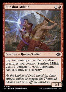 Sunshot Militia &mdash; Magic: The Gathering, The Lost Caverns of Ixalan #168, Non-foil, English &mdash; фото товару