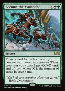 Become the Avalanche &mdash; Magic: The Gathering, Tarkir: Dragonstorm Commander #43, Non-foil, English &mdash; фото товару