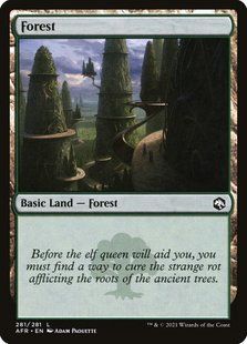 Forest &mdash; Magic: The Gathering, Adventures in the Forgotten Realms #281, Foil, English &mdash; фото товару