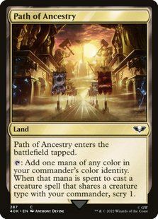 Path of Ancestry &mdash; Magic: The Gathering, Warhammer 40,000 Commander #287★, Foil, English &mdash; фото товару