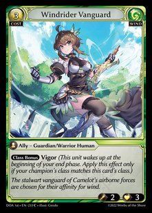 Windrider Vanguard &mdash; Grand Archive, Dawn of Ashes First Edition #233, Non-foil, English &mdash; фото товару