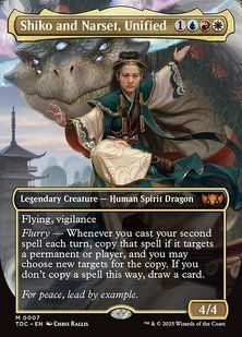 Shiko and Narset, Unified &mdash; Magic: The Gathering, Tarkir: Dragonstorm Commander #7, Non-foil, English &mdash; фото товару