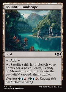 Bountiful Landscape &mdash; Magic: The Gathering, Tarkir: Dragonstorm Commander #342, Non-foil, English &mdash; фото товару