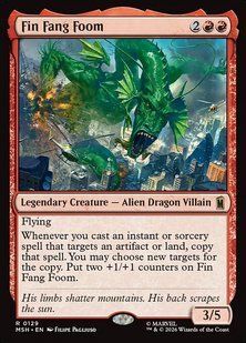 Fin Fang Foom &mdash; Magic: The Gathering, Marvel Super Heroes #129, Foil, English &mdash; фото товару