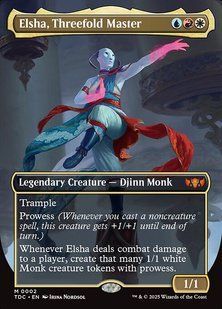 Elsha, Threefold Master &mdash; Magic: The Gathering, Tarkir: Dragonstorm Commander #2, Foil, English &mdash; фото товару