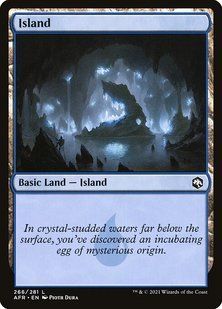 Island &mdash; Magic: The Gathering, Adventures in the Forgotten Realms #266, Foil, Russian &mdash; фото товару