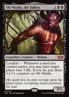 Ob Nixilis, the Fallen &mdash; Magic: The Gathering, Tarkir: Dragonstorm Commander #192, Non-foil, English &mdash; фото товару