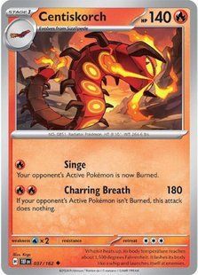 Голографічна карта Centiskorch (TEF #037) - Pokemon TCG Temporal Forces &mdash; фото товару