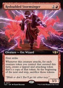 Redoubled Stormsinger &mdash; Magic: The Gathering, Tarkir: Dragonstorm Commander #77, Non-foil, English &mdash; фото товару