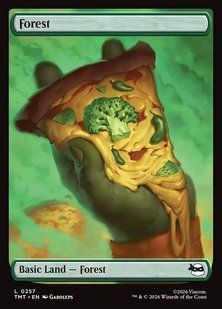 Forest &mdash; Magic: The Gathering, Teenage Mutant Ninja Turtles #257, Foil, English &mdash; фото товару