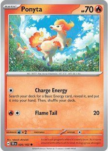 Голографічна карта Ponyta (TEF #026) - Pokemon TCG Temporal Forces &mdash; фото товару