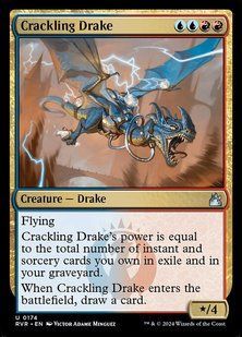 Crackling Drake &mdash; Magic: The Gathering, Ravnica Remastered #174, Non-foil, English &mdash; фото товару