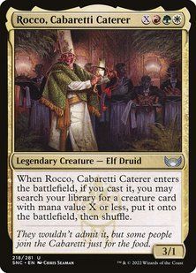 Rocco, Cabaretti Caterer &mdash; Magic: The Gathering, Streets of New Capenna #218, Non-foil, Japanese &mdash; фото товару