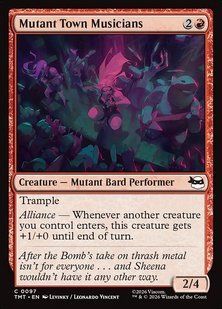 Mutant Town Musicians &mdash; Magic: The Gathering, Teenage Mutant Ninja Turtles #97, Non-foil, English &mdash; фото товару