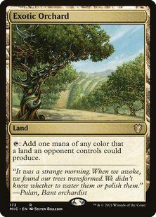 Exotic Orchard &mdash; Magic: The Gathering, Midnight Hunt Commander #173, Non-foil, Russian &mdash; фото товару