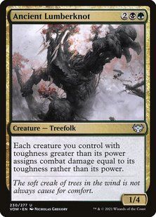 Ancient Lumberknot &mdash; Magic: The Gathering, Innistrad: Crimson Vow #230, Foil, Russian &mdash; фото товару