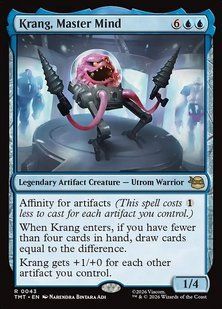 Krang, Master Mind &mdash; Magic: The Gathering, Teenage Mutant Ninja Turtles #43, Foil, English &mdash; фото товару