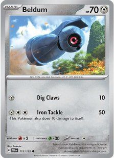 Голографічна карта Beldum (TEF #113) - Pokemon TCG Temporal Forces &mdash; фото товару