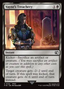 Vayne's Treachery &mdash; Magic: The Gathering, Final Fantasy #124, Foil, English &mdash; фото товару