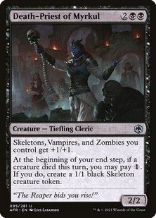 Death-Priest of Myrkul &mdash; Magic: The Gathering, Adventures in the Forgotten Realms #95, Non-foil, Russian &mdash; фото товару