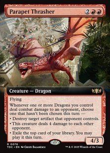 Parapet Thrasher &mdash; Magic: The Gathering, Tarkir: Dragonstorm Commander #76, Non-foil, English &mdash; фото товару