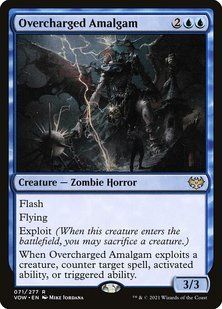 Overcharged Amalgam &mdash; Magic: The Gathering, Innistrad: Crimson Vow #71, Non-foil, Russian &mdash; фото товару