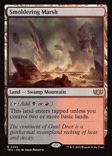 Smoldering Marsh &mdash; Magic: The Gathering, Tarkir: Dragonstorm Commander #395, Non-foil, English &mdash; фото товару