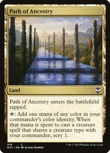 Path of Ancestry &mdash; Magic: The Gathering, New Capenna Commander #419, Non-foil, English &mdash; фото товару