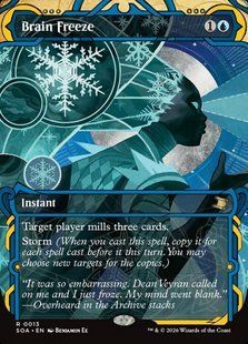Brain Freeze &mdash; Magic: The Gathering, Secrets of Strixhaven Mystical Archive #13, Non-foil, English &mdash; фото товару