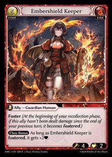 Embershield Keeper &mdash; Grand Archive, Mercurial Heart #088, Non-foil, English &mdash; фото товару