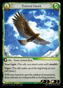 Trained Hawk &mdash; Grand Archive, Dawn of Ashes First Edition #228, Non-foil, English &mdash; фото товару