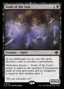 Souls of the Lost &mdash; Magic: The Gathering, The Lost Caverns of Ixalan Promos #121p, Non-foil, English &mdash; фото товару