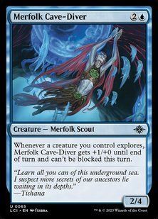 Merfolk Cave-Diver &mdash; Magic: The Gathering, The Lost Caverns of Ixalan #65, Non-foil, English &mdash; фото товару