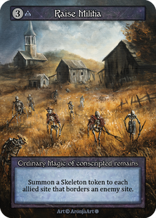 Raise Militia &mdash; Sorcery: Contested Realms, Gothic #got-raise_militia-b-s, Non-foil, English &mdash; фото товару