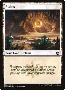 Plains &mdash; Magic: The Gathering, Adventures in the Forgotten Realms #265, Foil, English &mdash; фото товару
