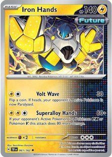 Карта Iron Hands (TEF #061) - Pokemon TCG Temporal Forces &mdash; фото товару