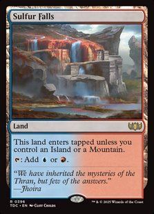 Sulfur Falls &mdash; Magic: The Gathering, Tarkir: Dragonstorm Commander #396, Non-foil, English &mdash; фото товару
