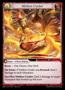 Molten Cinder &mdash; Grand Archive, Mercurial Heart #090, Non-foil, English &mdash; фото товару