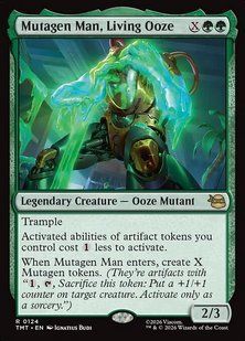 Mutagen Man, Living Ooze &mdash; Magic: The Gathering, Teenage Mutant Ninja Turtles #124, Non-foil, English &mdash; фото товару