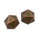 Набір дайсів Heavy Metal Feywild Copper and Green D20 Dice Set (2ct) for Dungeons & Dragons