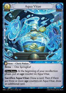 Aqua Vitae &mdash; Grand Archive, Mercurial Heart #104, Non-foil, English &mdash; фото товару