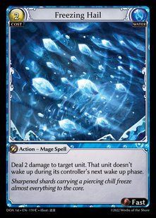 Freezing Hail &mdash; Grand Archive, Dawn of Ashes First Edition #170, Non-foil, English &mdash; фото товару