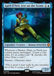 April O'Neil, Live on the Scene &mdash; Magic: The Gathering, Teenage Mutant Ninja Turtles Eternal #9, Non-foil, English &mdash; фото товару