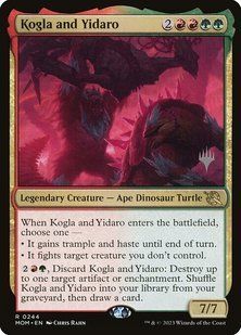 Kogla and Yidaro &mdash; Magic: The Gathering, March of the Machine Promos #244p, Foil, English &mdash; фото товару