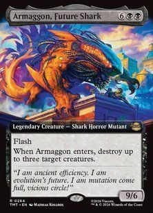 Armaggon, Future Shark &mdash; Magic: The Gathering, Teenage Mutant Ninja Turtles #264, Foil, English &mdash; фото товару