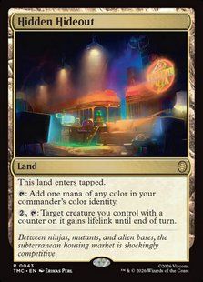 Hidden Hideout &mdash; Magic: The Gathering, Teenage Mutant Ninja Turtles Eternal #43, Foil, English &mdash; фото товару