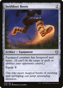 Swiftfoot Boots &mdash; Magic: The Gathering, Commander Legends: Battle for Baldur's Gate #339, Foil, English &mdash; фото товару