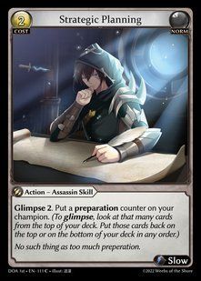 Strategic Planning &mdash; Grand Archive, Dawn of Ashes First Edition #111, Non-foil, English &mdash; фото товару